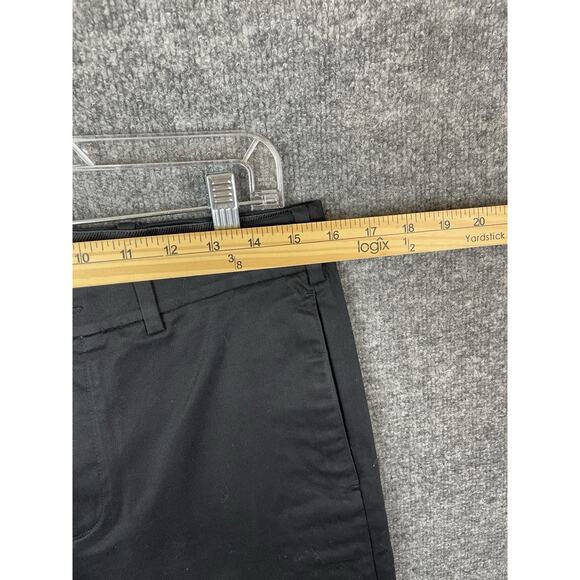 Hill City Everyday Pants Men's 31X32 Elastic Waist Black Flat Front Straight - Picture 4 of 14